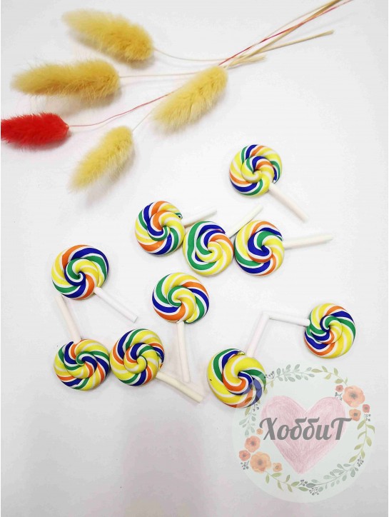 Кабошон "Леденец" №6 (мультиколор)